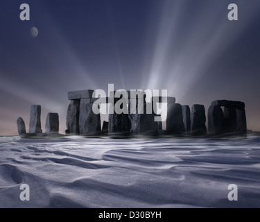 GB - WILTSHIRE: Prähistorische Stonehenge Stockfoto