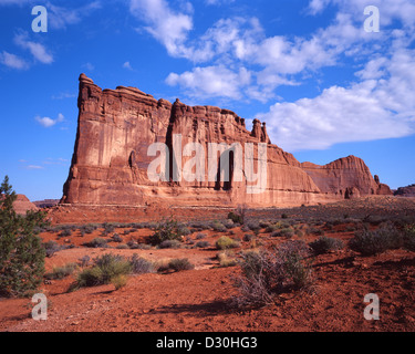 Court House Tower im Arches National Park, Utah Stockfoto