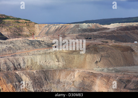 Größte Canadian Open pit Eisenerzmine in Fort Wright neben Fermont Caniapiscau Nordosten Quebec Kanada Stockfoto