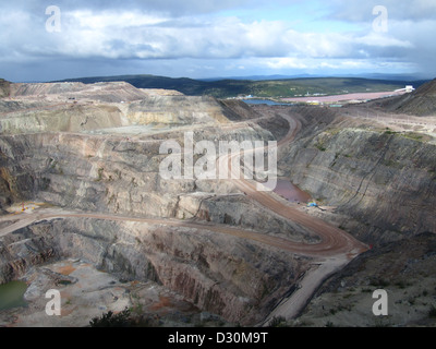 Größte Canadian Open pit Eisenerzmine in Fort Wright neben Fermont Caniapiscau Nordosten Quebec Kanada Stockfoto