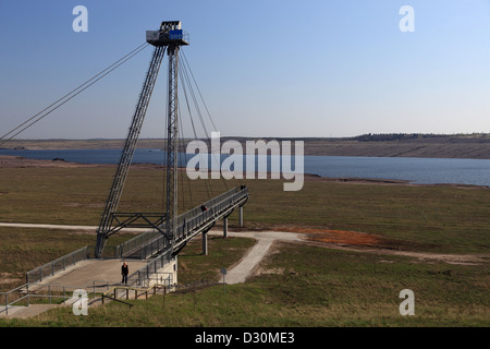 Grossraeschen, Deutschland, mit Blick auf die künftige Ilsesee Seebruecke Stockfoto