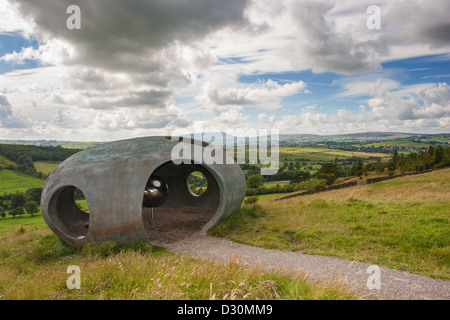 Das Atom-Panoptikum in Wycollar Country Park, Pendle, Lancashire. Stockfoto