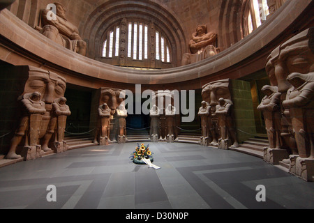 Leipzig, Deutschland, in der Krypta Voelkerschlachtdenkmal Stockfoto