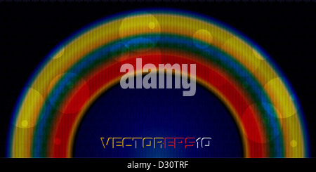 Dekorative Regenbogen Hintergrund, Vektor-Eps 10 mit Transparenz-Effekt. Stockfoto