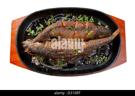 Gegrillte Forelle .japanese Küche Stockfoto