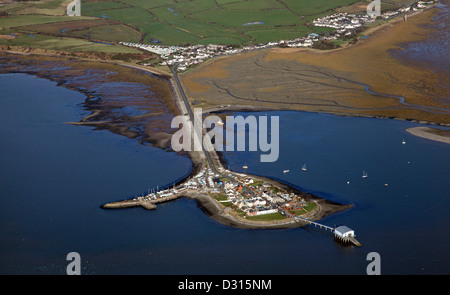 Luftaufnahme von Roa Island und Rampside, in der Nähe von Barrow-in-Furness, Cumbria Stockfoto