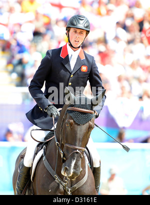 Ben Maher Reiten Tripple X (GBR, Großbritannien). Einzelnen Springturnier Stockfoto