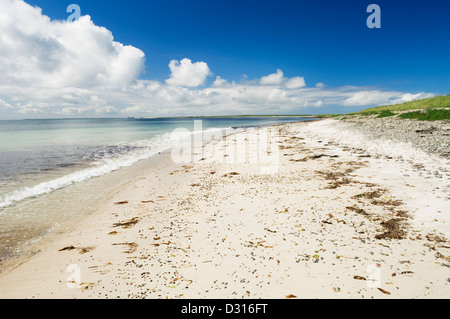 Bucht von Lopness auf der Insel Sanday, Orkney Inseln, Schottland. Stockfoto