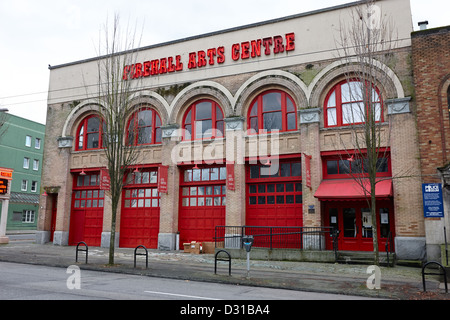 die Wohnstube Kunstzentrum ursprünglich des erste Feuerwehrhaus Gebäude in Vancouver BC Kanada Stockfoto