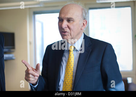 London, Großbritannien. 5. februar 2013. Vince Cable, 1 Victoria Street, London, England, UK. 05.02.2013 Bild zeigt Vince Cable, mp für twickenham und Business Secretary bei seinem Londoner Büros. Credit: Jeff Gilbert/alamy leben Nachrichten Stockfoto