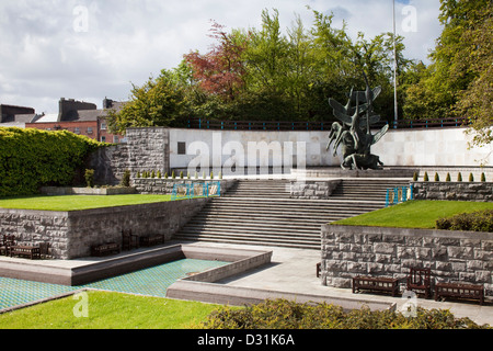 Kinder von Lir Statue in dem Garden of Remembrance, Dublin. Stockfoto