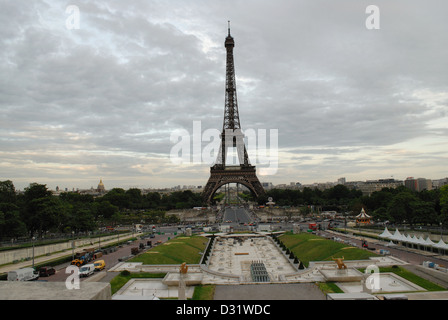 Allgemeine Ansicht von Effel Tower, Paris. Frankreich. Stockfoto