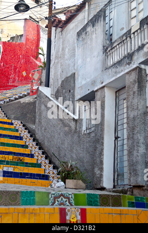 Hommage an Brasilianer - Escadaria Selarón, Rio De Janeiro Stockfoto