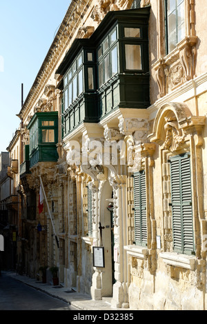 Pjazza San Gorg. Valletta. Malta. Stockfoto