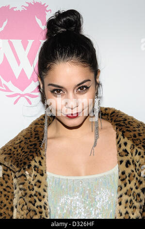 New York, NY, USA, 6. Februar 2013. Vanessa Hudgens kommt bei Wildfox Präsentation in Mercedes-Benz Fashion Week Herbst 2013. Stockfoto