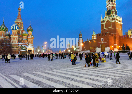 Rotes Quadrat. Moskau Russland. Stockfoto