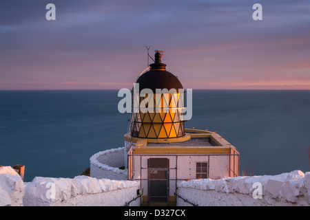 St. Abbs Leuchtturm, Berwickshire Stockfoto