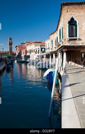 Fondamenta Daniele Manin und Rio Dei Vetrai, Murano, Venedig, Italien. Stockfoto