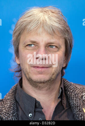 Internationale Jury-Mitglied, Regisseur Andreas Dresen (Deutschland), stellt bei einem Fototermin während der 63. jährlichen internationalen Filmfestspiele Berlin, in Berlin, Deutschland, 7. Februar 2013. Foto: Michael Kappeler/dpa Stockfoto