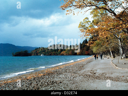 See Towada, Präfektur Akita und Aomori Präfektur, Japan. Stockfoto