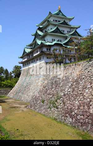 Nagoya, Japan - Stadt in der Region Chubu in der Präfektur Aichi. Nagoya-Jo Burg. Stockfoto