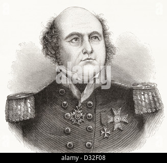 Konteradmiral Sir John Franklin, 1786 –1847. Britische königliche Marine Offizier, Polarforscher, Gouverneur von Van Diemen's Land (Tasmanien) Stockfoto