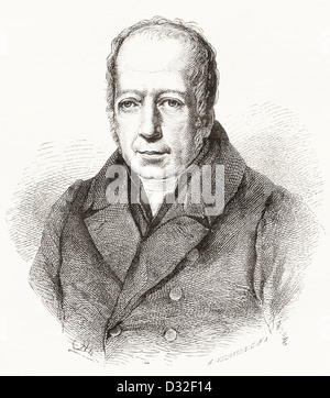 Friedrich Wilhelm Christian Karl Ferdinand von Humboldt, 1767 –1835. Preußischer Philosoph und Gründer der Berliner Universität. Stockfoto