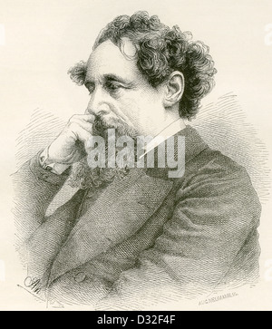 Charles John Huffam Dickens, 1812-1870. Englischer Schriftsteller und Gesellschaftskritiker. Stockfoto