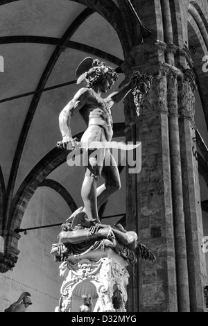 Statue des Perseus, Fotokunst Stockfoto