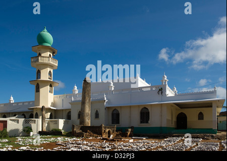 Antike Säule Grab vor Juma Moschee, Malindi, Kenia Stockfoto