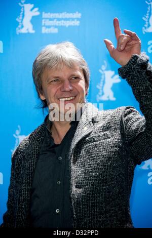 Mitglied der internationalen Jury, Regisseur Andreas Dresen (Deutschland) stellt bei einem Fototermin während der 63. jährlichen internationalen Filmfestspiele Berlin, in Berlin, Deutschland, 7. Februar 2013. Foto: Hubert Boesl Stockfoto