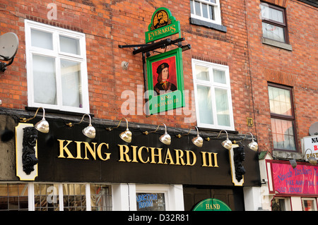 König Richard 111 Public House, Leicester, England. Stockfoto