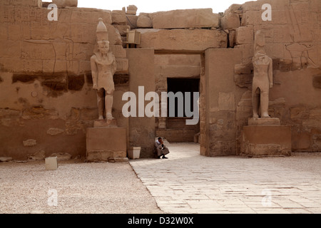 Karnak und Tempel des Amun in der Nähe von Luxor in Ägypten Stockfoto