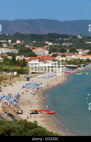 Blick über den Strand von Tsilivi Stockfoto
