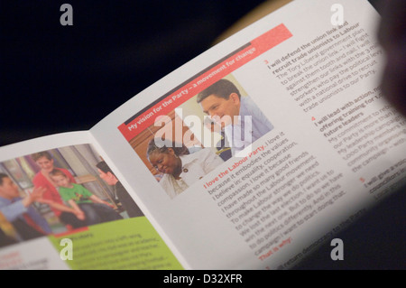 bei der Labour Partei Führung bedrängt im Millennium Stadium in Cardiff heute. Stockfoto