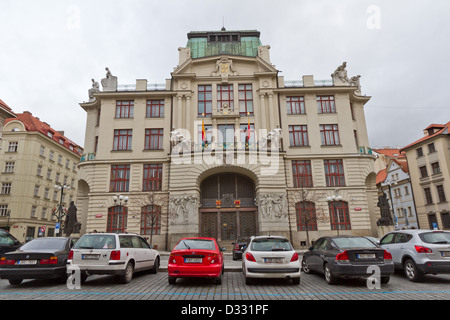 Nova Radnice - neues Rathaus in Prag Stockfoto