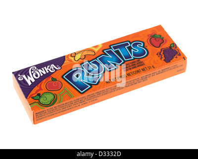 Box Wonka Runts Candy Süßigkeiten Stockfoto