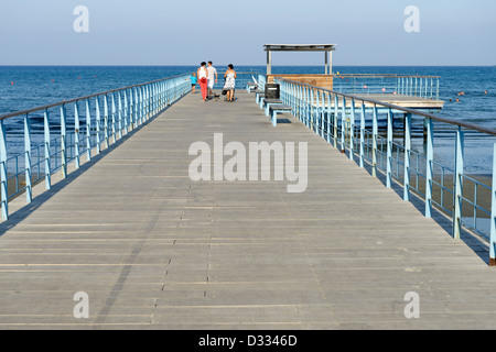 Blick auf den Pier Larnaca. Zypern. Stockfoto