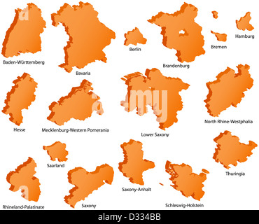 Altdeutschland-Symbole Stockfoto