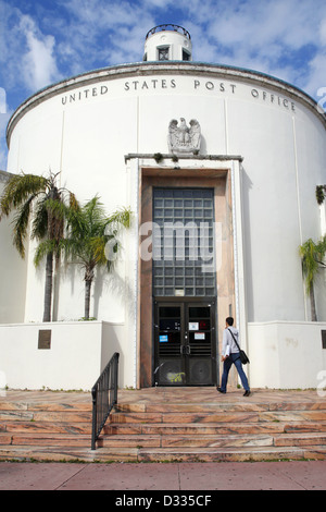 US Post Office, 1300 Washington Avenue, South Beach, Miami, Florida, USA Stockfoto