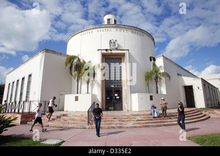 US Post Office, 1300 Washington Avenue, South Beach, Miami, Florida, USA Stockfoto