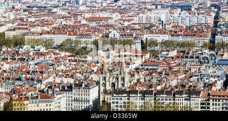 Blick auf die Stadt von Lyon - Frankreich Stockfoto