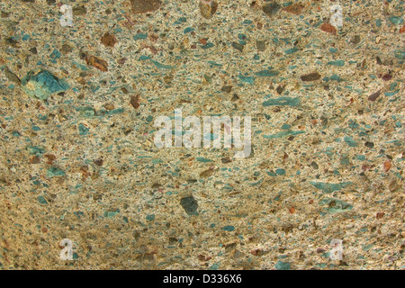 Ignimbrit mit grünlichen fiamme Stockfoto