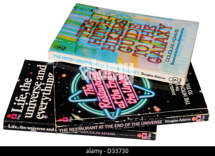 Die Hitch Wanderer Leitfaden für die Galaxy-Trilogie von Douglas Adams Stockfoto