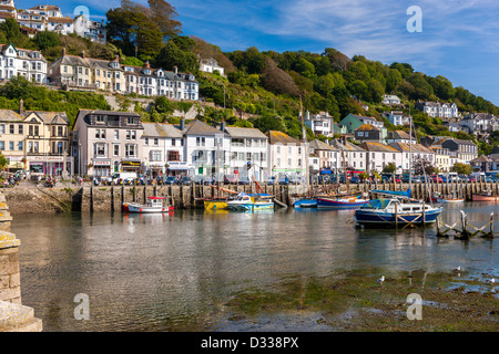 Fluß Looe in Looe in Cornwall. Stockfoto