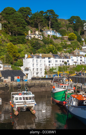 Die küstennahen Dorf Polperro in Cornwall. Stockfoto