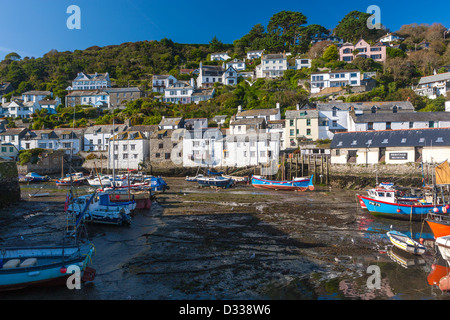 Die küstennahen Dorf Polperro in Cornwall. Stockfoto