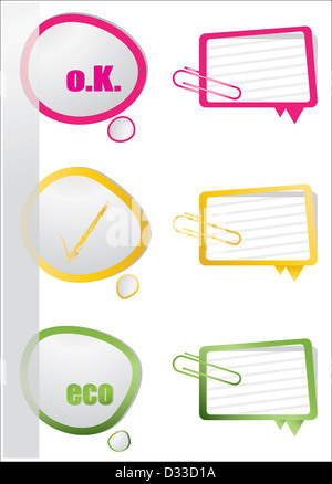 realistisches Design-Elemente Stockfoto