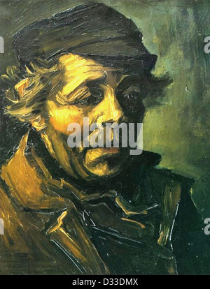 Vincent Van Gogh: Kopf eines Bauern (Studie für die Kartoffelesser). 1885. Öl auf Leinwand. Privatsammlung. Realismus. Stockfoto