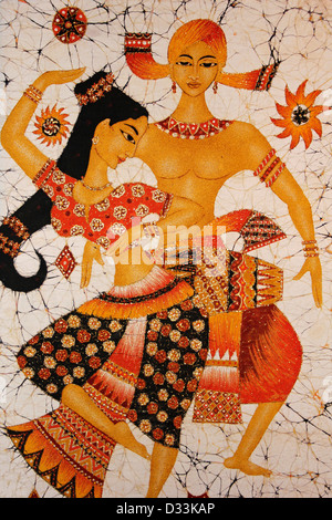 Ein moderner Stil Sri Lanka Batik Stockfoto